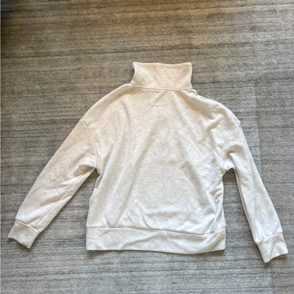 Varley Hawley Half-Zip Sweat (Ivory Marl) - Picture 2 of 4